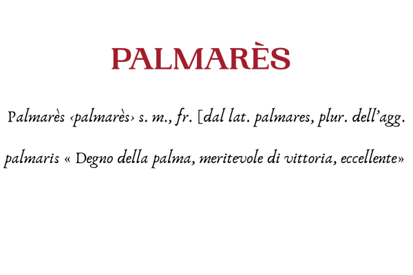 Palmarès Incontri significato
